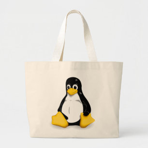 Bolsa Tote Grande Sacolas de Linux Tux
