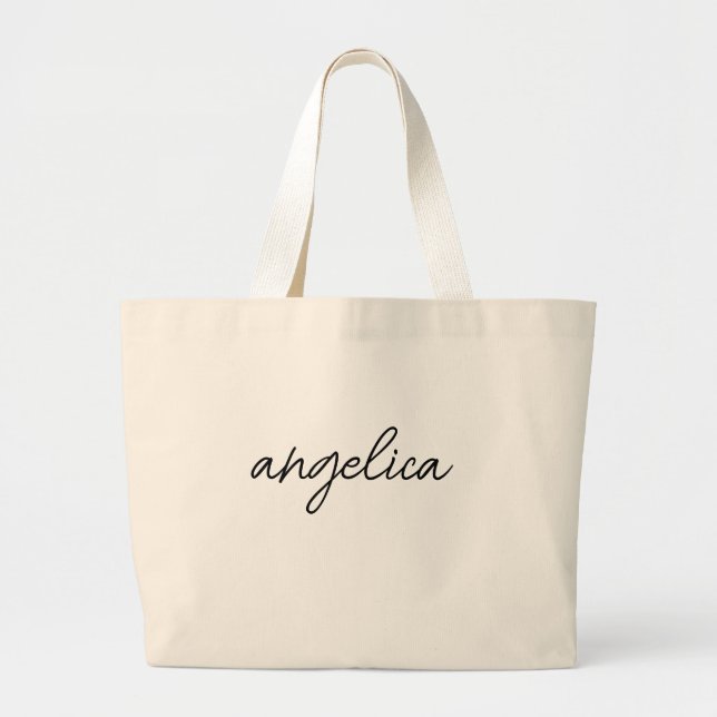 Bolsa Tote Grande Sacolas de Presente Personalizadas, Sacolas de Pra (Frente)