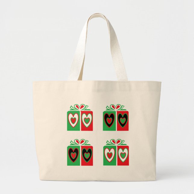 Bolsa Tote Grande Sacolas de Tecido Reutilizáveis Personalizadas de  (Frente)