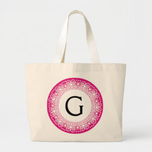 Bolsa Tote Grande Sacolas Monogrammed