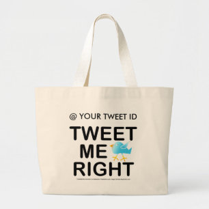 Bolsa Tote Grande Sacolas - Tweet eu certo