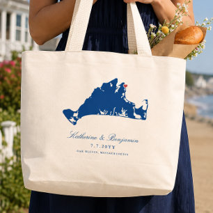 Bolsa Tote Grande Sacos de casamento em Oak Bluffs Martha's Vineyard