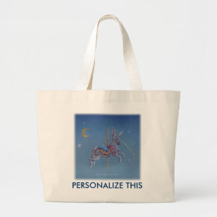 Bolsa Tote Grande Sacos de Tote - Coelho Carrossel