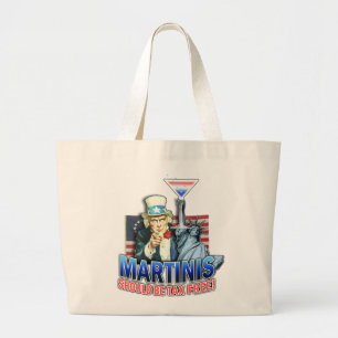 Bolsa Tote Grande Sacos De Tote - Martinis Deveria Ficar Sem Imposto
