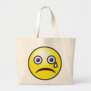 Bolsa Tote Grande Sad Yellow Face Totosag