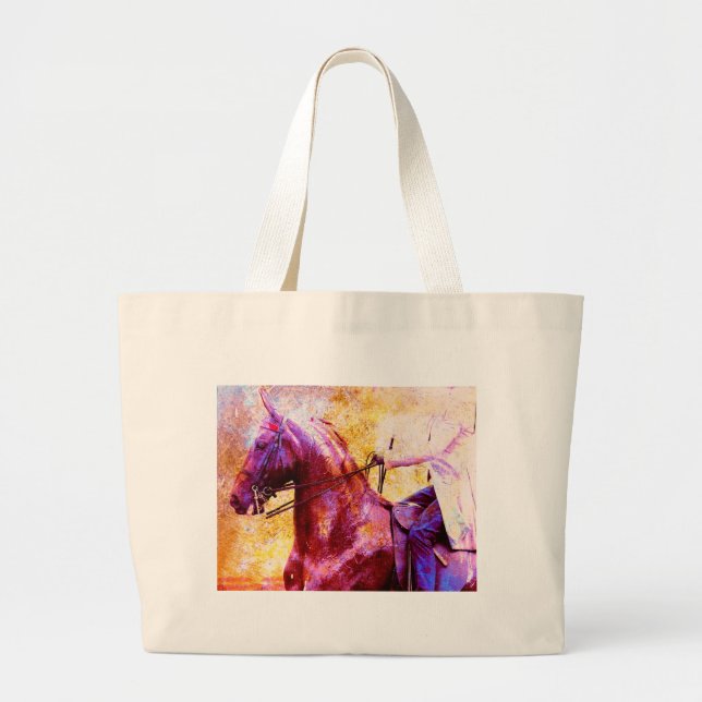 Bolsa Tote Grande Saddleseat Grunge (Frente)