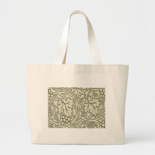 Bolsa Tote Grande Sage Green Grapevile William Morris Pattern
