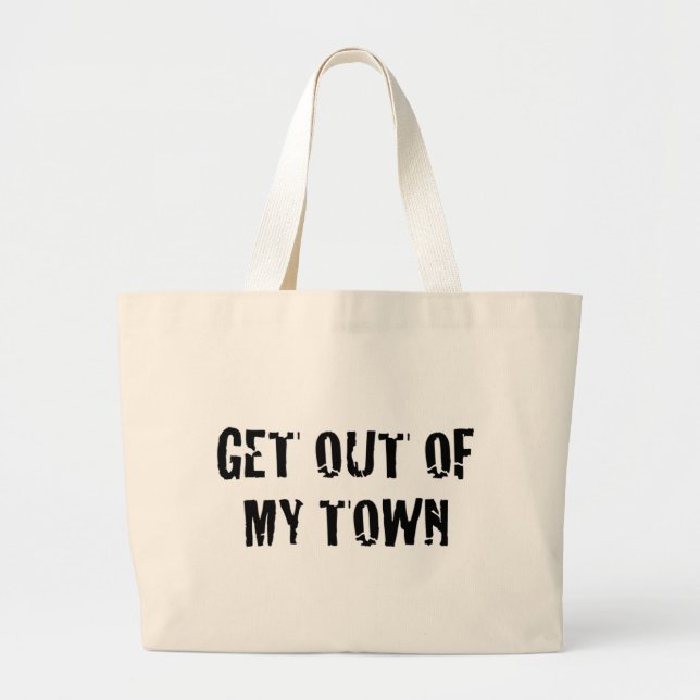 Bolsa Tote Grande Saia de minha cidade… (Frente)