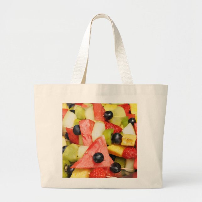Bolsa Tote Grande salada de frutas (Frente)