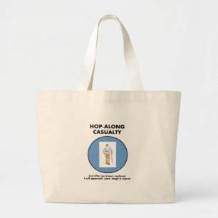Bolsa Tote Grande Salto-ao longo da víctima - espere até minha