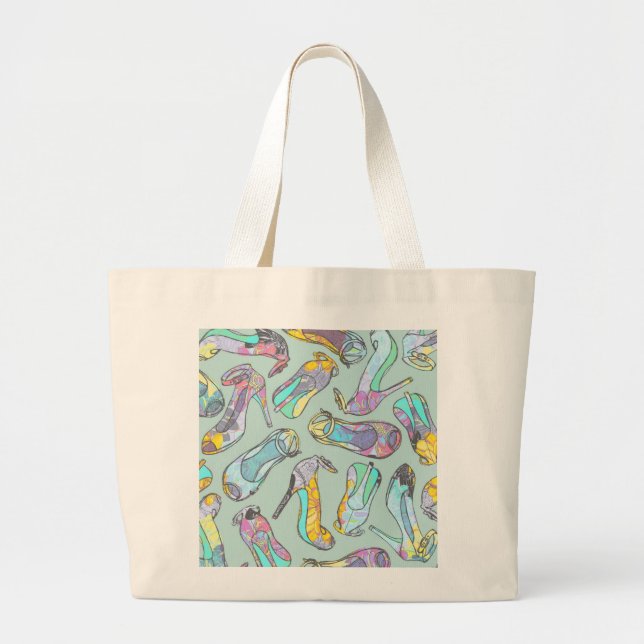 Bolsa Tote Grande Saltos altos (Frente)