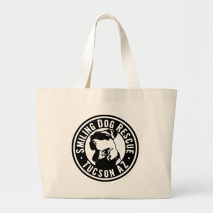 Bolsa Tote Grande Salvamento de sorriso do cão