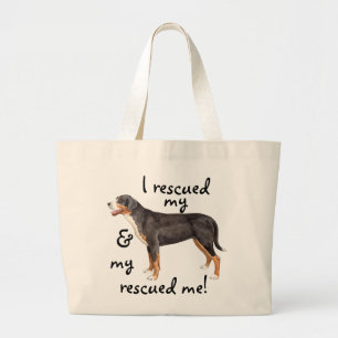 Bolsa Tote Grande Salve o Cão-de-Montanha Suíço Maior