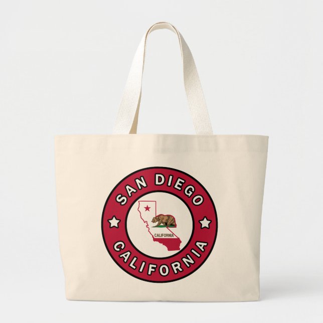 Bolsa Tote Grande San Diego Califórnia (Frente)