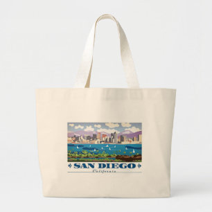 Bolsa Tote Grande San Diego Skyline