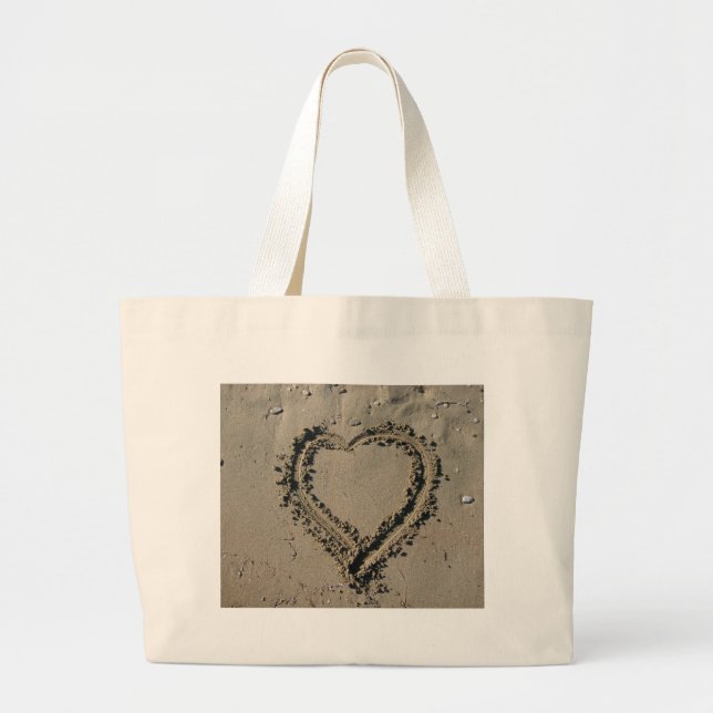 Bolsa Tote Grande Sand Heart (Frente)