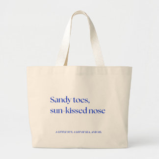 Bolsa Tote Grande Sandy Toes, Nariz Com Bico Sol | Raiz de praia est