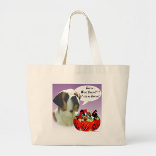 Bolsa Tote Grande Santo Bernard Halloween Candy