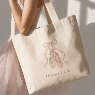 Bolsa Tote Grande Sapatos de Ponta Rosa Elegantes Personalizados Bol