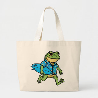 Bolsa Tote Grande Sapo Fofo Surfando