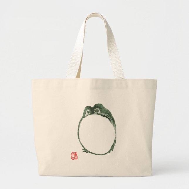 Bolsa Tote Grande Sapo Indecente Japonês Fez século XIX (Frente)