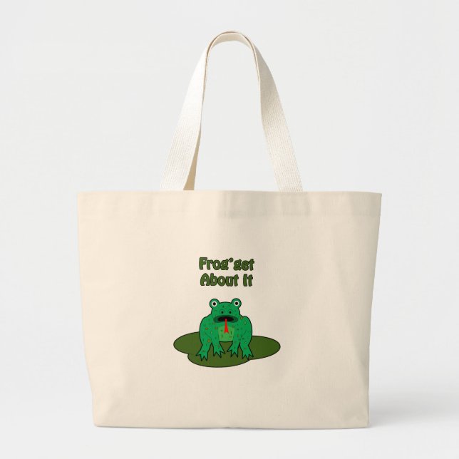 Bolsa Tote Grande Sapo Verde - Sapo Conheça (Frente)