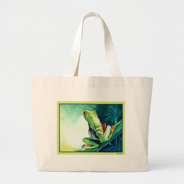 BOLSA TOTE GRANDE SAPOS DE ÁRVORE NOVOS (Frente)
