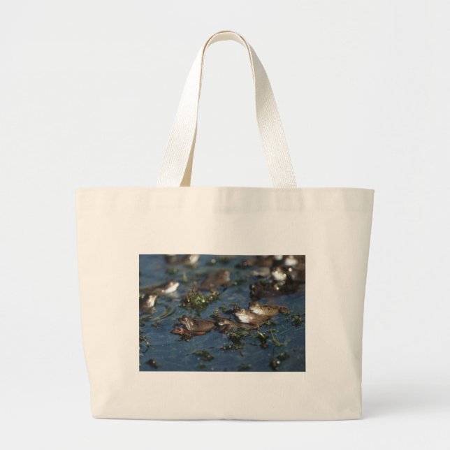Bolsa Tote Grande Sapos engraçados (Frente)