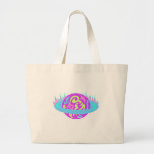 Bolsa Tote Grande Saturno flamejante!