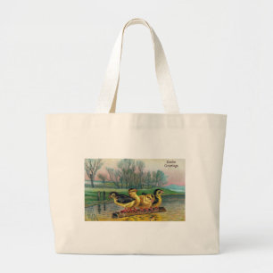 Bolsa Tote Grande Saudações de Páscoa