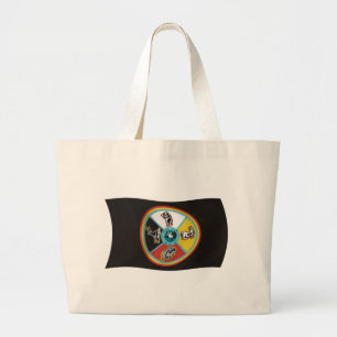 Bolsa Tote Grande Sault Ste. Marca de Sinalizador Marie Tribe Tote B