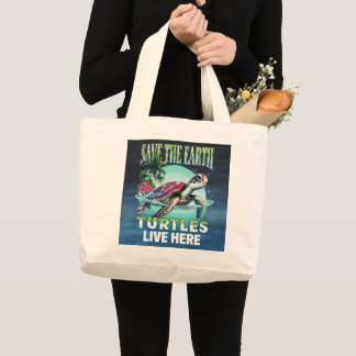 Bolsa Tote Grande Save The Planet