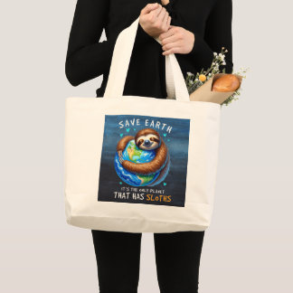 Bolsa Tote Grande Save The Planet