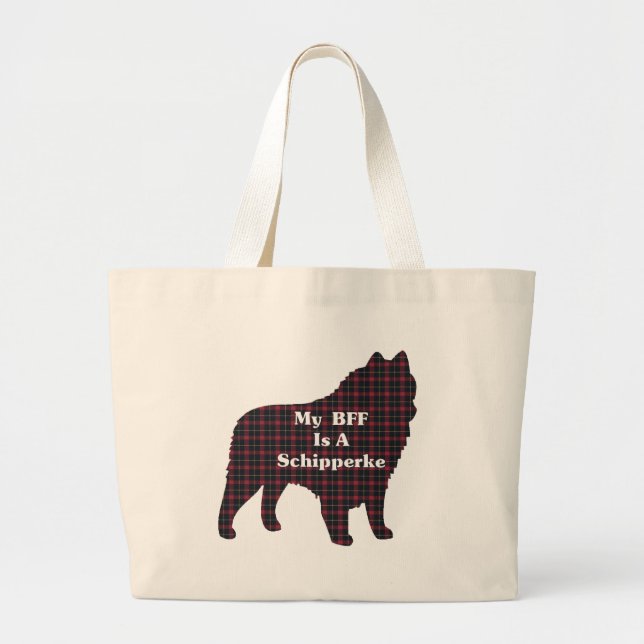 Bolsa Tote Grande Schipperke BFF Tote Bag (Frente)