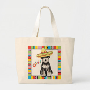 Bolsa Tote Grande Schnauzer diminuto da festa