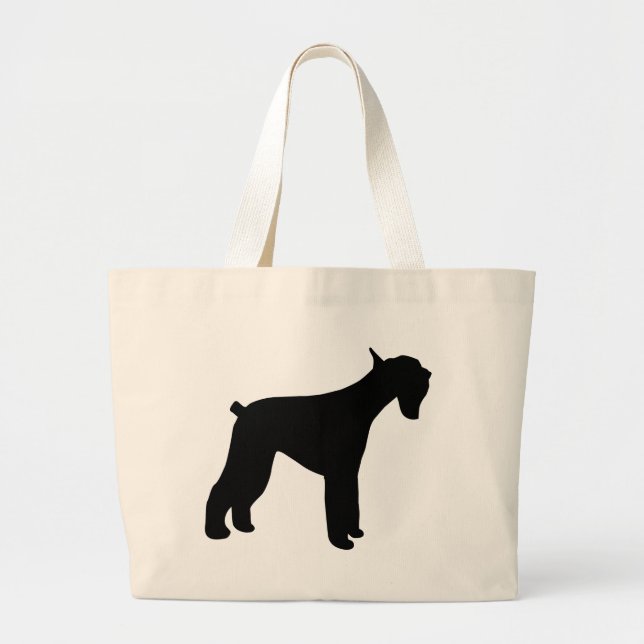 Bolsa Tote Grande Schnauzer gigante (Frente)