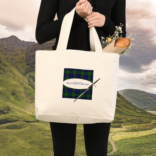 Bolsa Tote Grande Scotland Forever Alba gu bràth (Criador carregado)