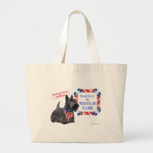 Bolsa Tote Grande Scottie Angus Fala para Presidente