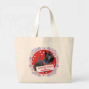 Bolsa Tote Grande Scottie Angus fala por Presidente