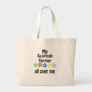Bolsa Tote Grande Scottish Terrier Walks Design