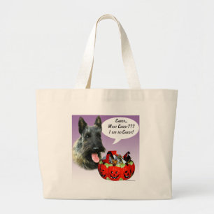 Bolsa Tote Grande ScottishTerrier Halloween Candy