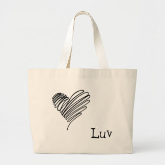 Bolsa Tote Grande scribble, Luv