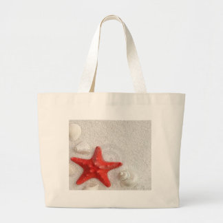 Bolsa Tote Grande seashells e estrela do mar