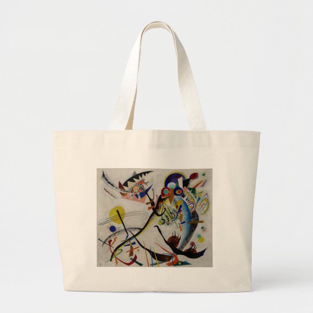 Bolsa Tote Grande Segmento Azul Kandinsky (Frente)