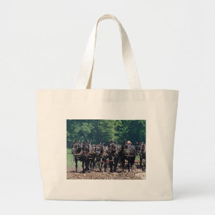 Bolsa Tote Grande Seis-Cavalo-Equipe