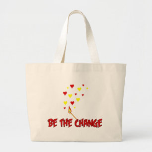 Bolsa Tote Grande Seja a chama da mudança