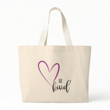 Seja gentil com Coração, Amor, Trendy, Legal Tote 