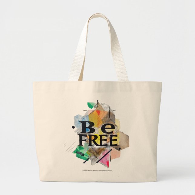 Bolsa Tote Grande Seja livre (Frente)