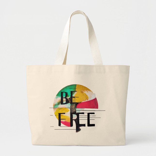 Bolsa Tote Grande Seja livre (Frente)