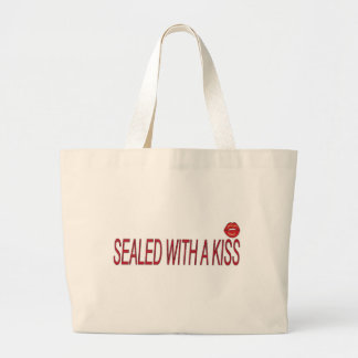 Bolsa Tote Grande selado com um beijo